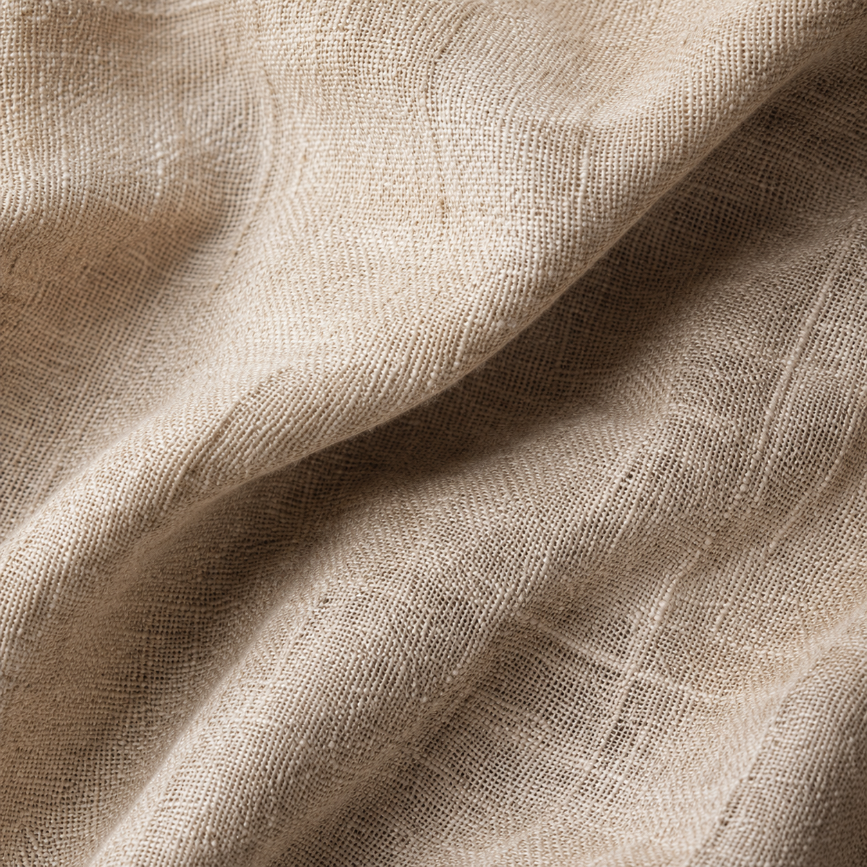 Close-up view of natural linen texture